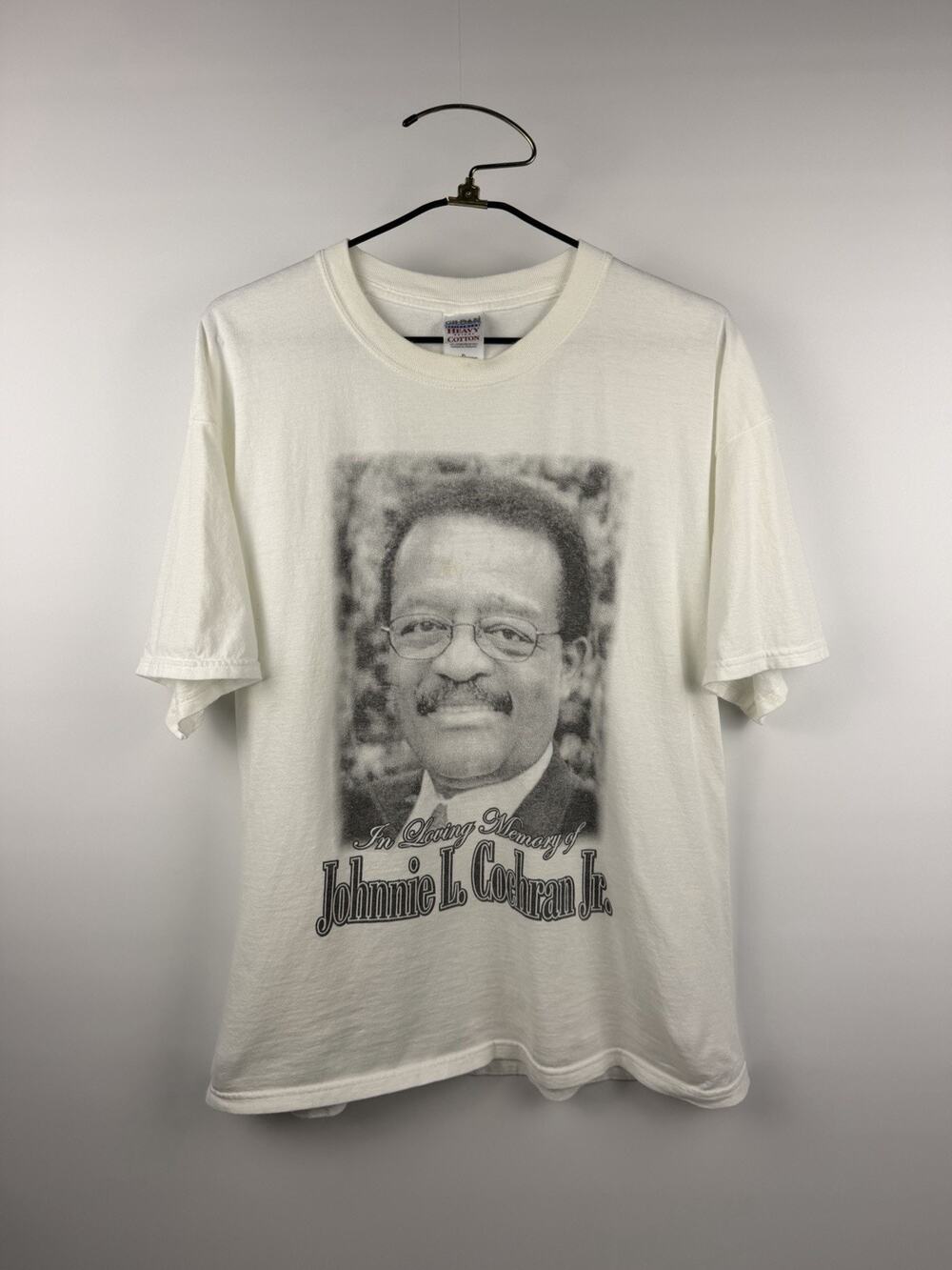 Vintage 2005 Johnnie Cochran Jr. Memorial Tee OJ Simpson Trial Rare XL 24x29
